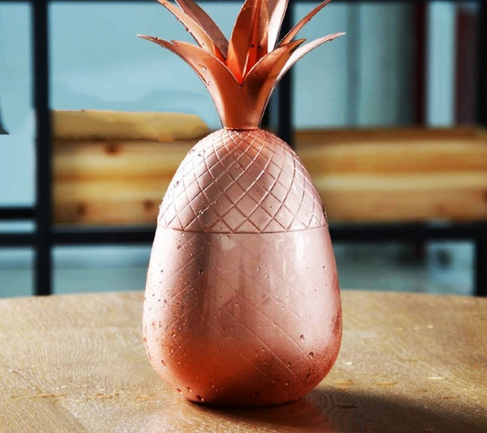 Ananas-Kupferbecher
