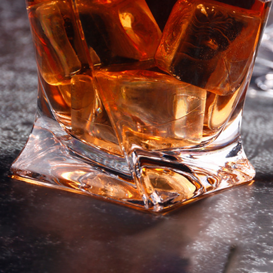Whisky Glass with Cigar Holder (Set of 2)