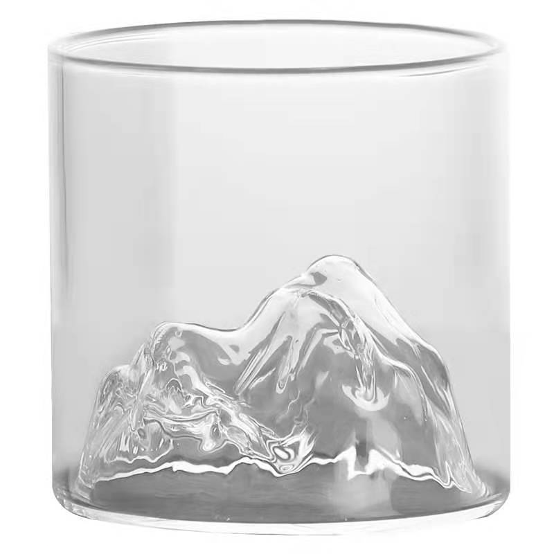 Whisky-Glas im japanischen Stil – Gebirgsprägung (2er-Set)