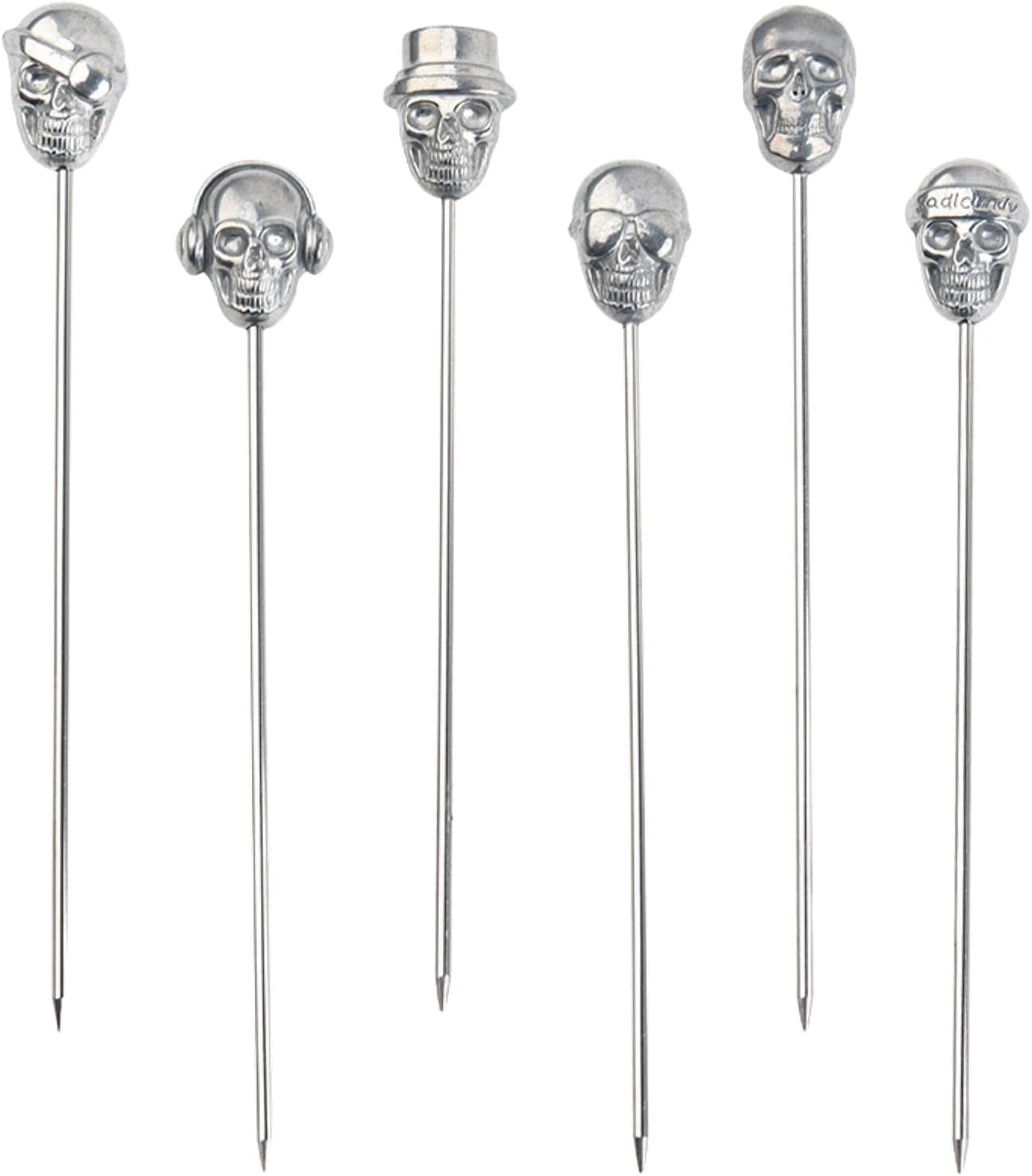 Cocktailspiess Set - Schädel (6er-Set)