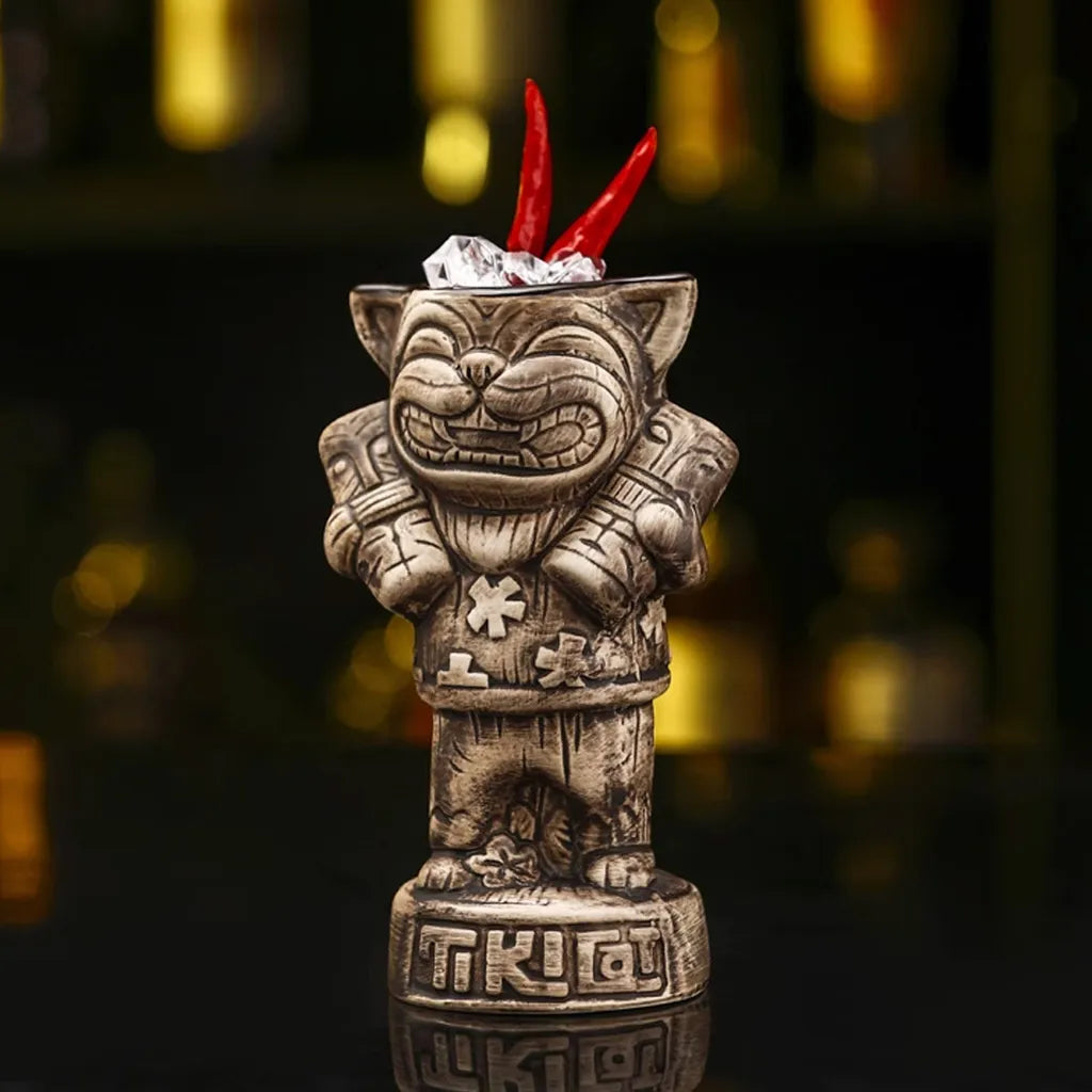 Tiki-Gläser Idolstatuen – Verschiedene Designs
