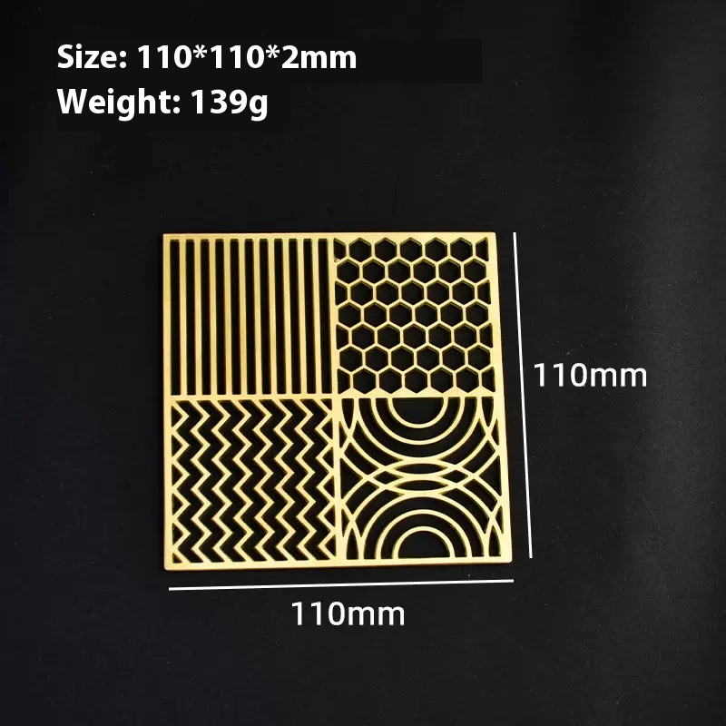 Brass Ice Stamp Plate - 4 Patterns