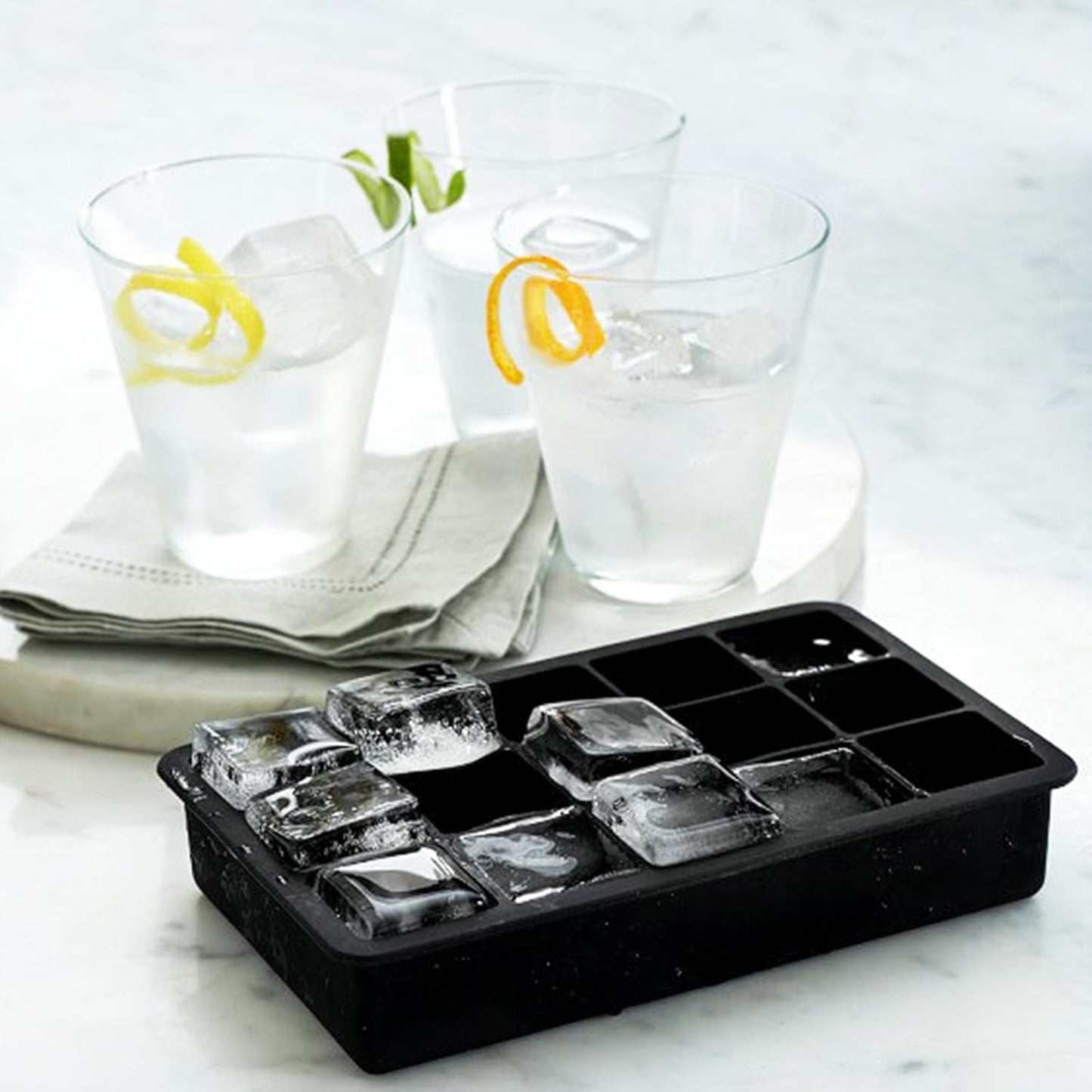 Silicone Ice Tray – 15 Classic Cubes