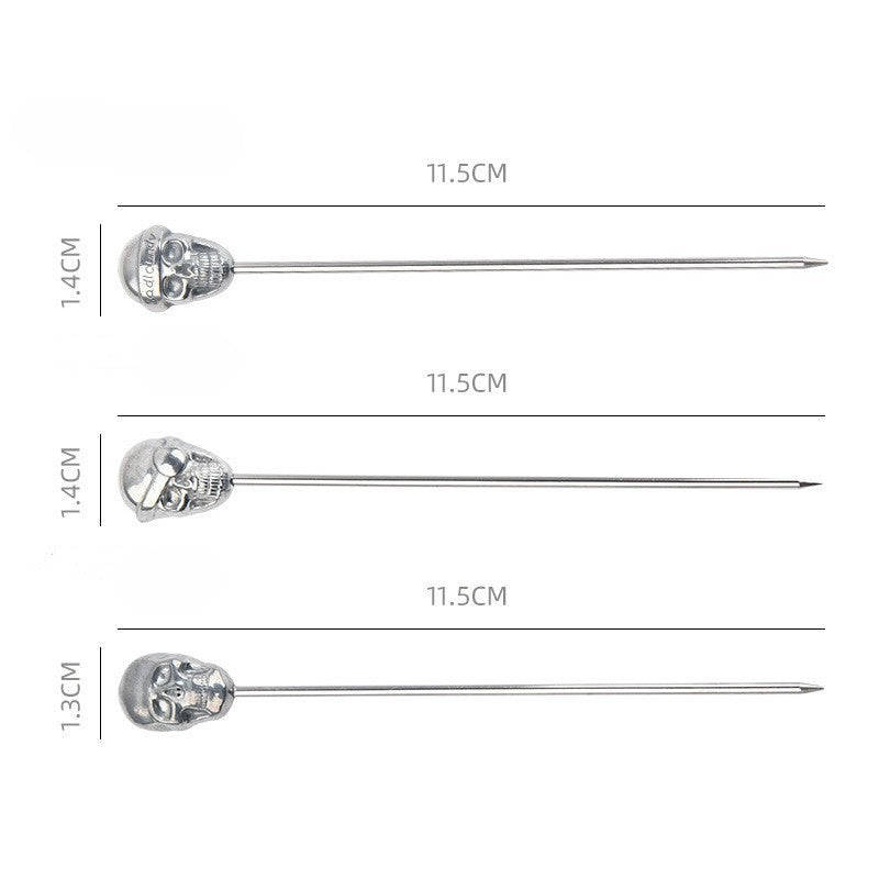 Cocktailspiess Set - Schädel (6er-Set)