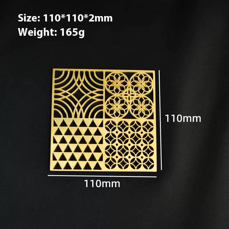 Brass Ice Stamp Plate - 4 Patterns