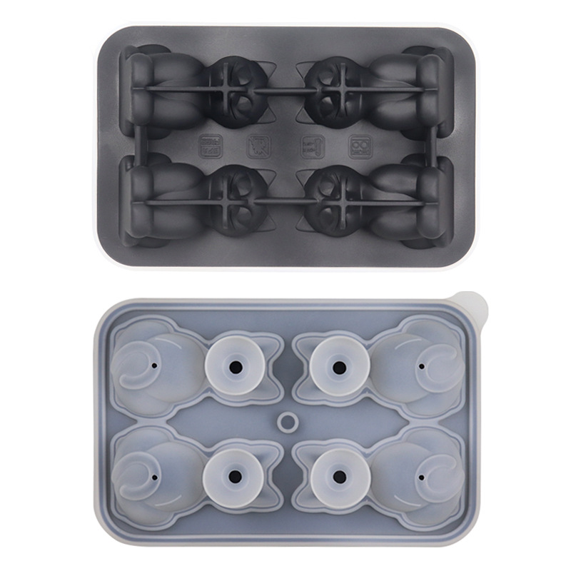 Silicone Ice Tray – Cats (4 pieces)