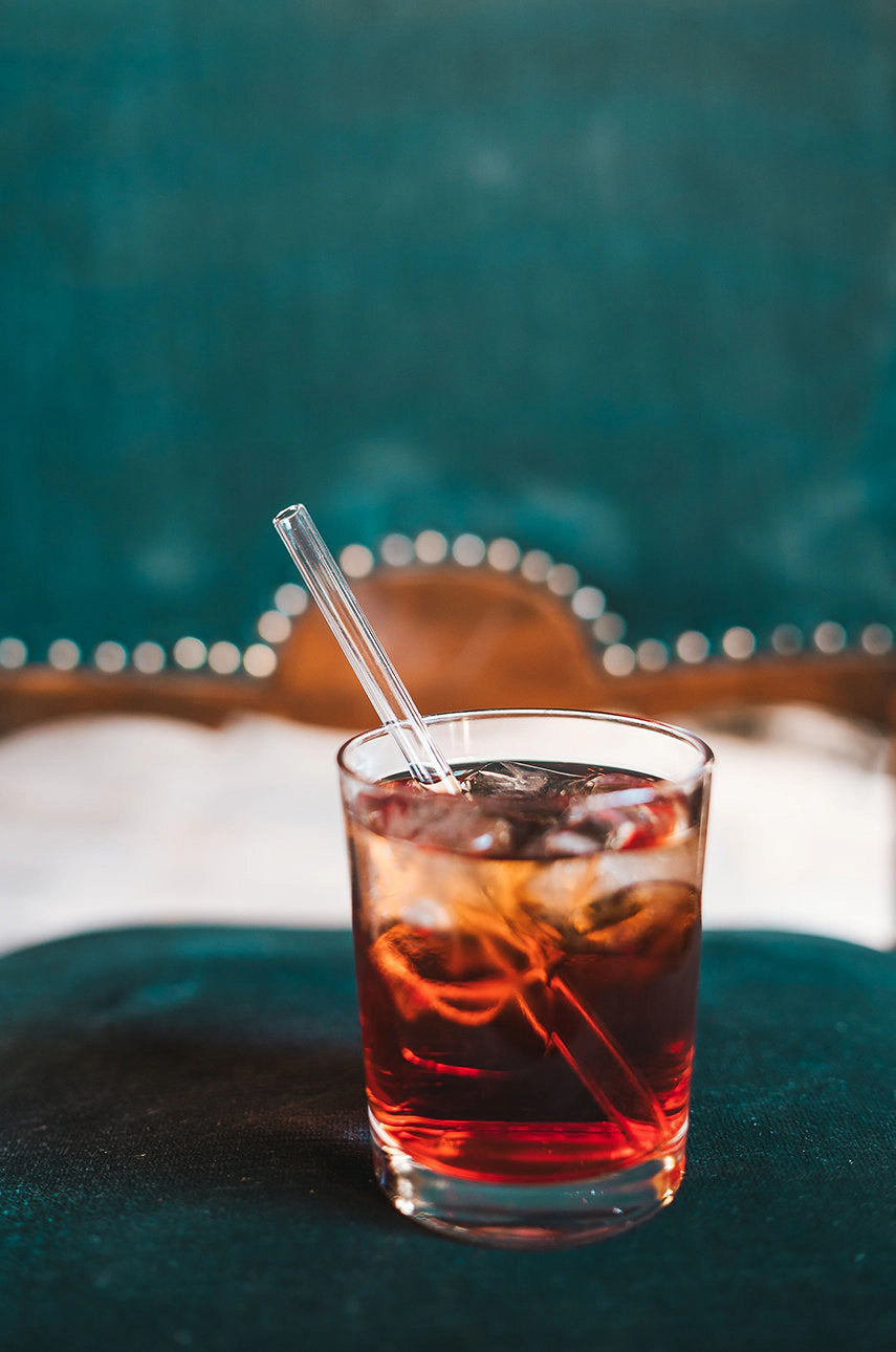 Short Glass Drinking Straws (15 cm)