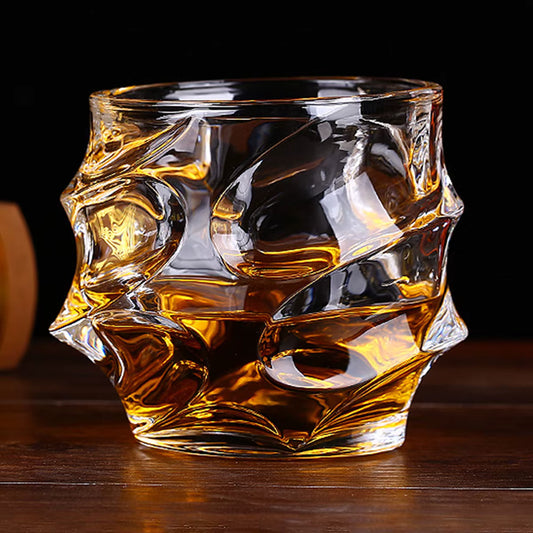 Japanese-Style Whisky Glass – Twisted (Set of 2)