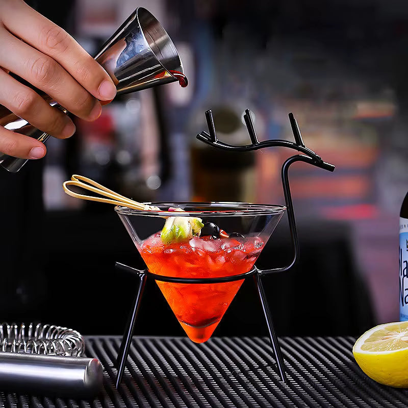 Hirschförmiges Cocktailglas (2er-Set)