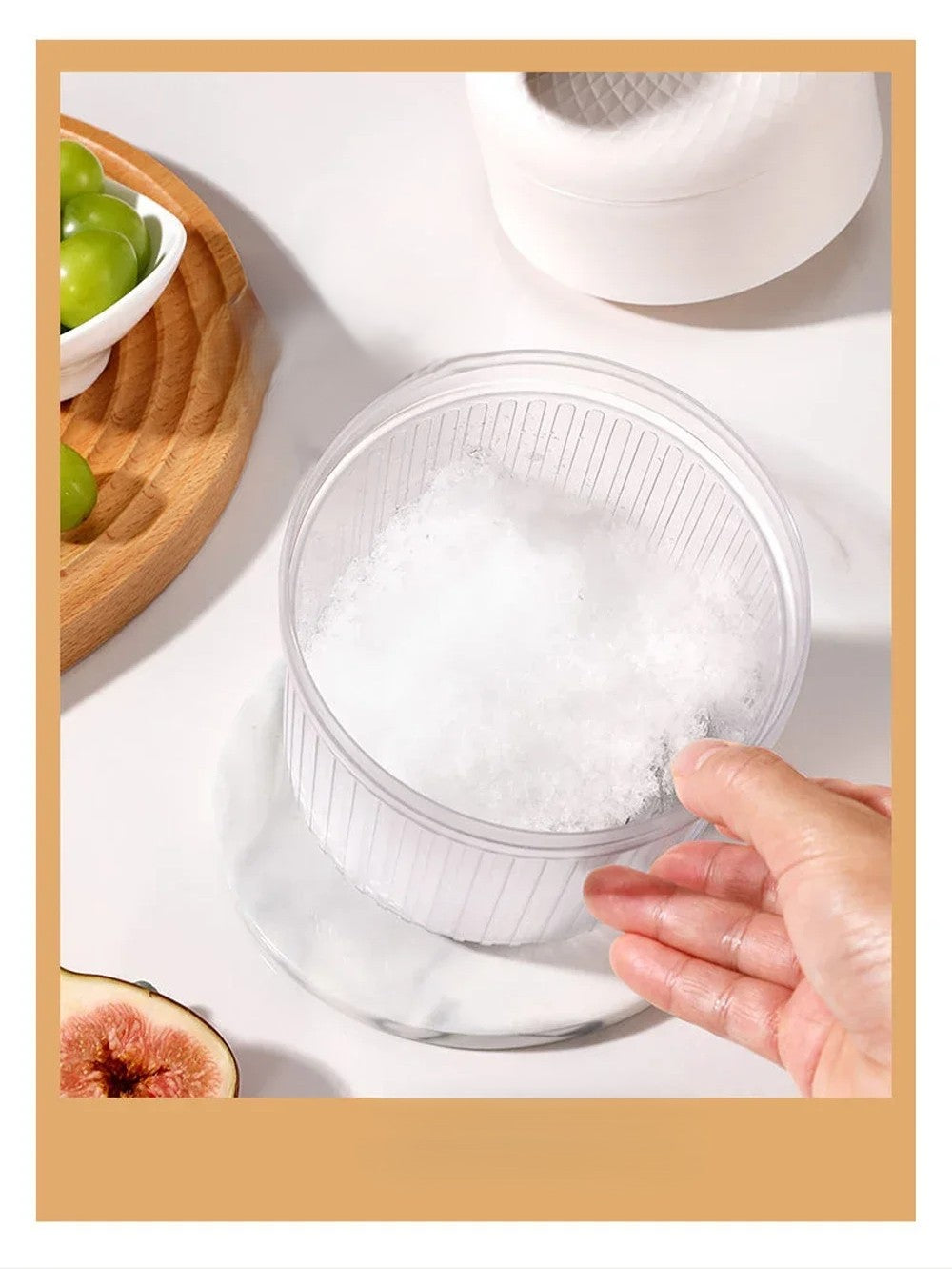 Manual Shaved Ice Machine incl. 2 Ice Containers