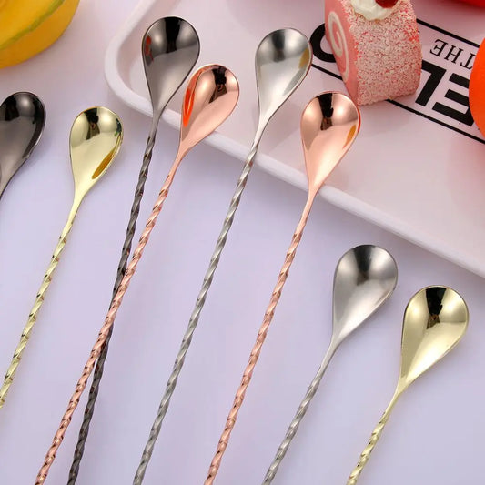 Bar Spoon with Drop-Shapen Tip (30, 40, 50 cm)