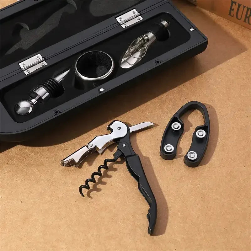 5-Piece Bottle-Shaped Wine Opener Set
