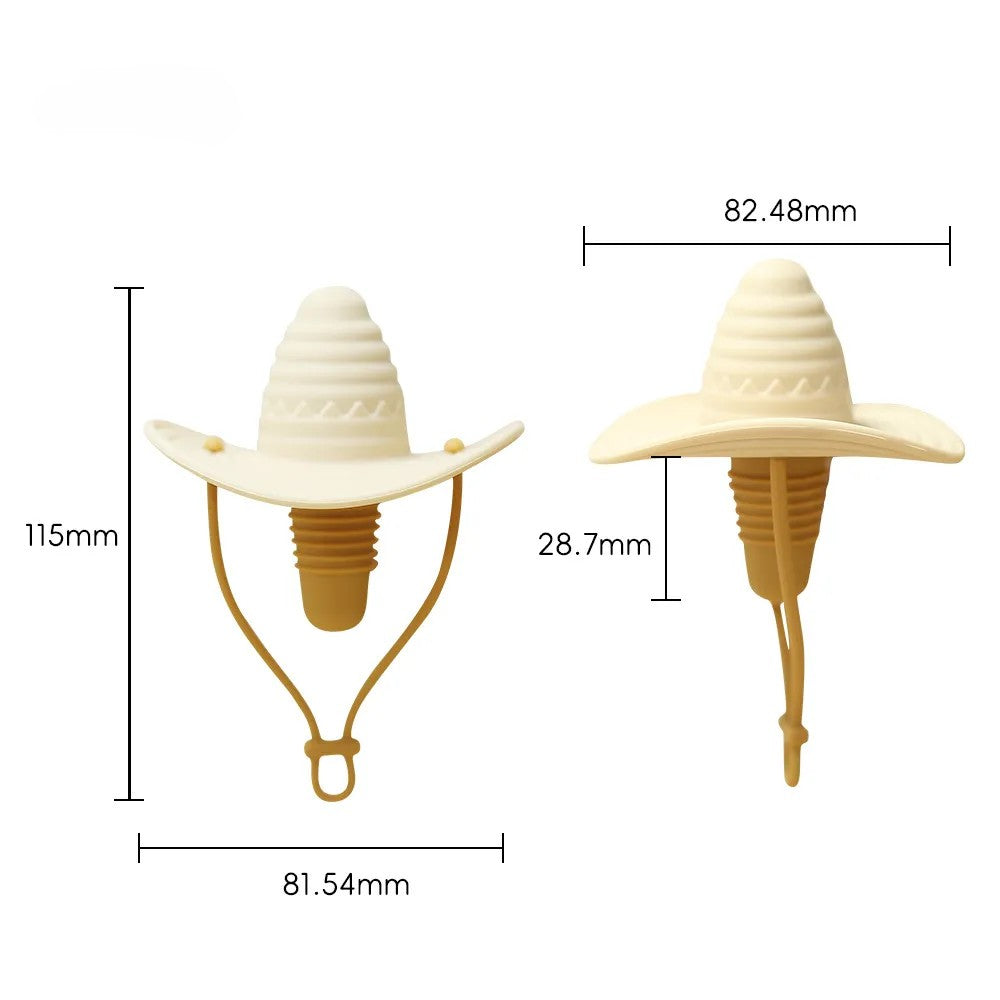 Weinstöpsel - Cowboy Hut (4er-Set)