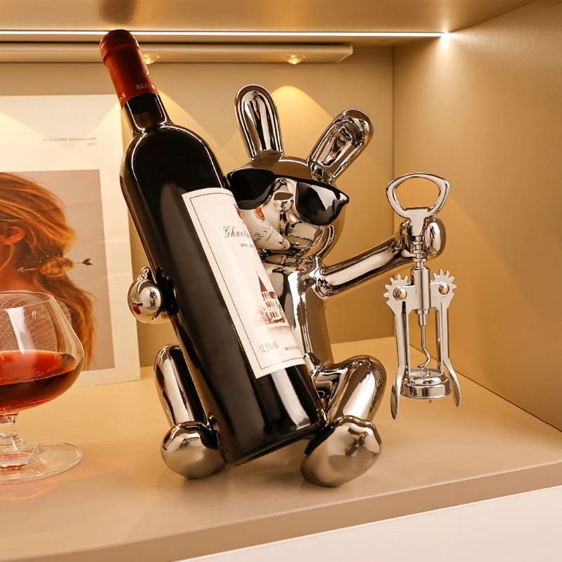 Sitzendes Tier Weinregal