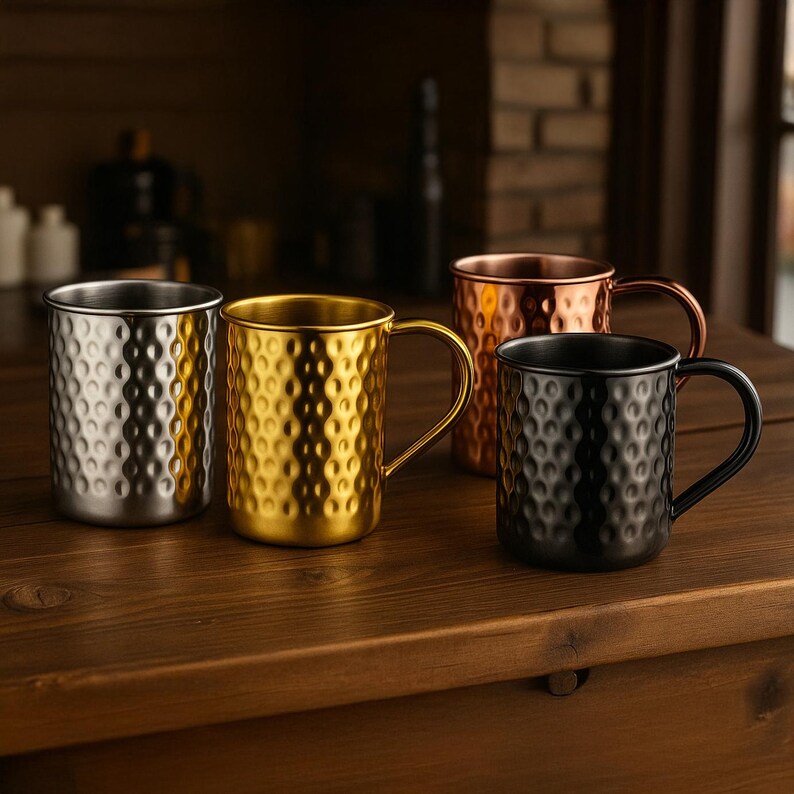 Klassischer Zylindrischer Mule Becher (2er/4er Set)