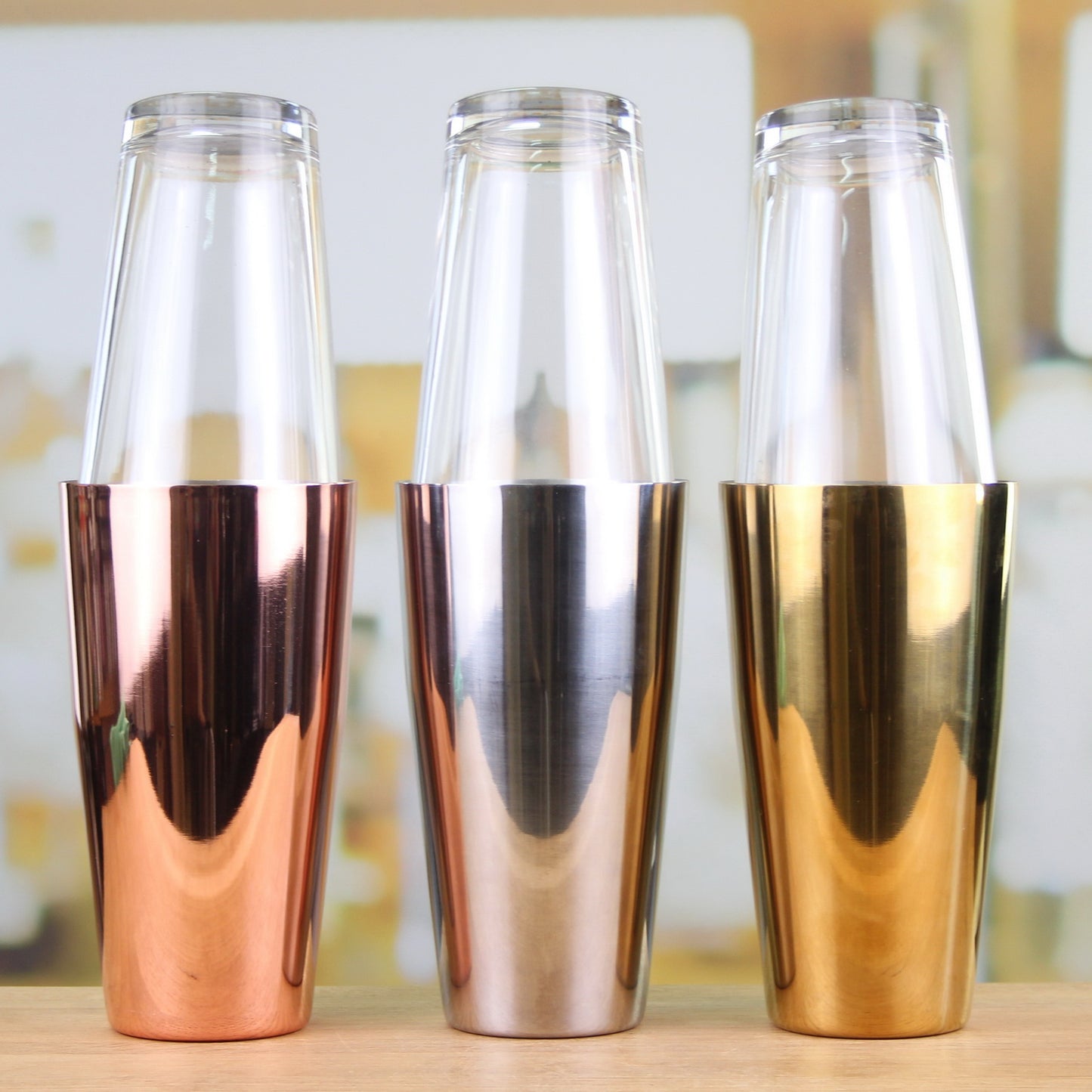 Glas/Edelstahl Boston Shaker